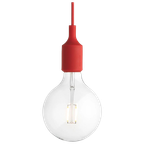 Muuto Socket Lamp E27 Gloeilamp  Hanglamp Rood thumbnail 1