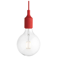 Muuto Socket Lamp E27 Gloeilamp  Hanglamp Rood
