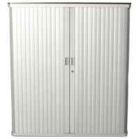 Gispen Octa Roldeurkast, Aluminium, 134 X 120 Cm, Incl. 2 Legborden,