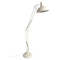 Vloerlamp Metaal Wit Créme
