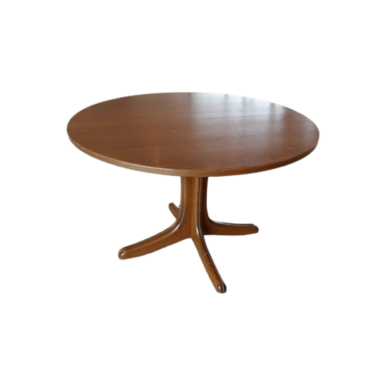 Uitschuifbare Ronde Eetkamertafel Van Thonet. 1