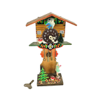 Miniatuur - Schwartzwald - Staand Klokje Met Slinger - Opwindbaar - West-Germany - 3E Kwart 20E E thumbnail 1