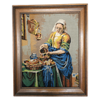 Geborduurd Schilderij Vermeer Het Melkmeisje thumbnail 1