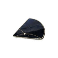 Foka Design - Broche - Glas - Lood - Gesigneerd - 60'S