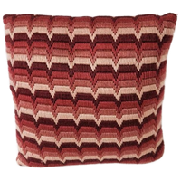 Vintage Wollen Kussen Roze Kussen Retro