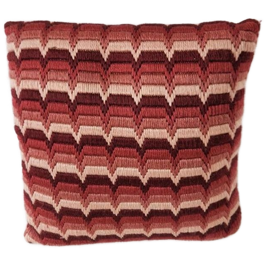 Vintage Wollen Kussen Roze Kussen Retro 1