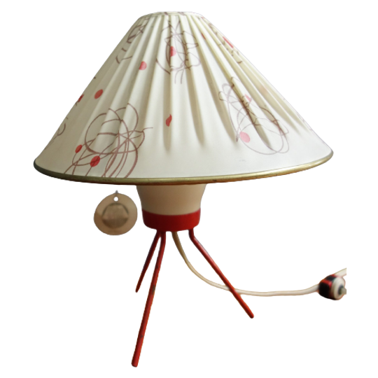 Rare Small Table Lamp Czech Design 1950s 1