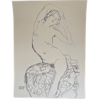 Gustav Klimt (1862-1918), Seated Nude, 1914-16, Published In Italy thumbnail 1