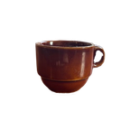 Vintage Brown Espresso Cups - Fina thumbnail 1