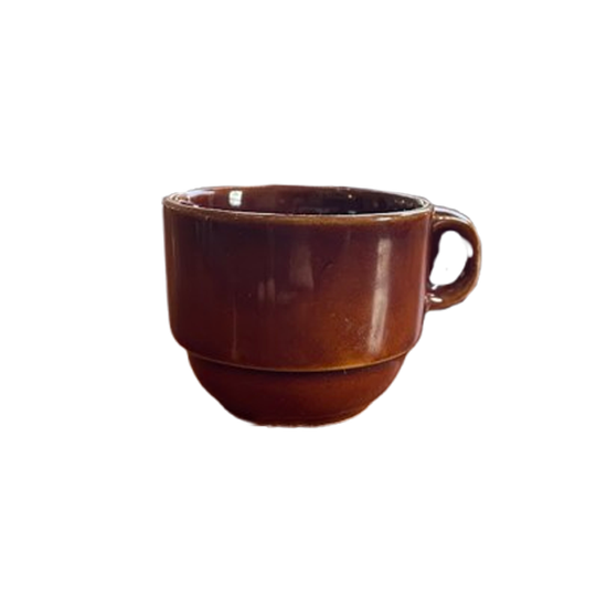 Vintage Brown Espresso Cups - Fina 1