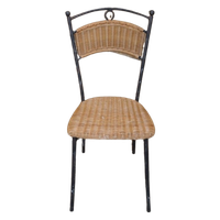 Metalen Stoel Met Rotan