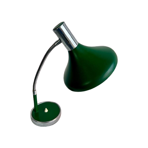 Vintage Groene Tafellamp / Desklamp