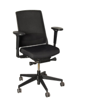 Gispen Zinn Smart Bureaustoel, Zwart, 3d Armleggers
