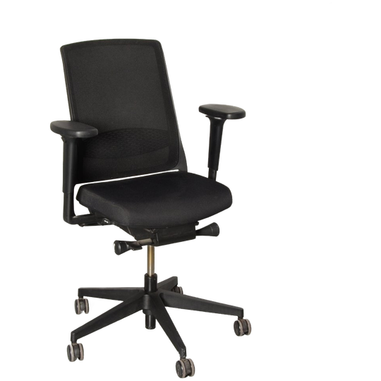 Gispen Zinn Smart Bureaustoel, Zwart, 3d Armleggers 1