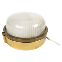 Scheepslamp - Bullseye Lamp - Messing - Glas - Wandlamp - Massief - 80"S