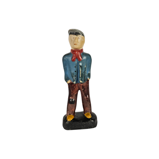 Plateelbakkerij Zuid-holland - Folklore - Boer - Gips Beeld - 1950s 1
