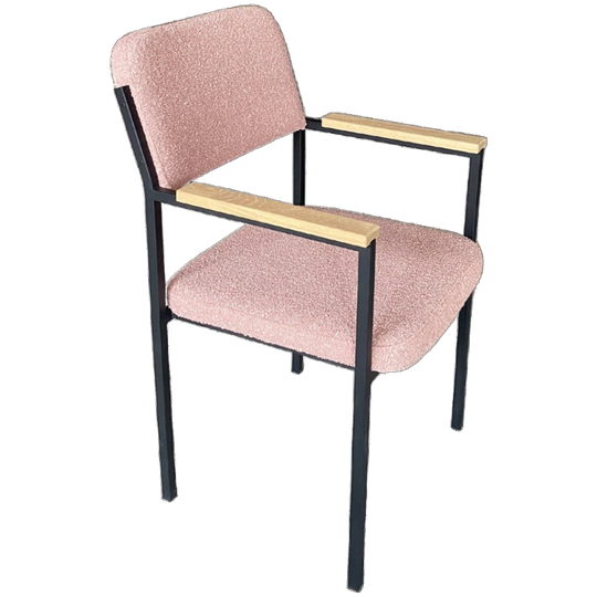 NOGA Design Eetkamerstoel Levi Roze/zwart 1