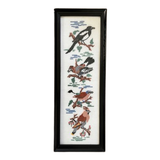 Borduursel Borduurwerk Schilderij Vogels Vogel | Kerst 1