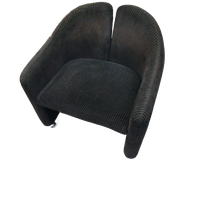 Vintage Eugenio Gerli Tecno "142" Fauteuils, Jaren 60, Italië Mobiel Corduroy