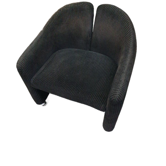Vintage Eugenio Gerli Tecno "142" Fauteuils, Jaren 60, Italië Mobiel Corduroy 1