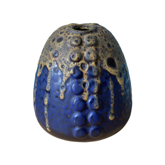 Flower Vase In Fat Lava By Alfred Klein Model 731/17 1