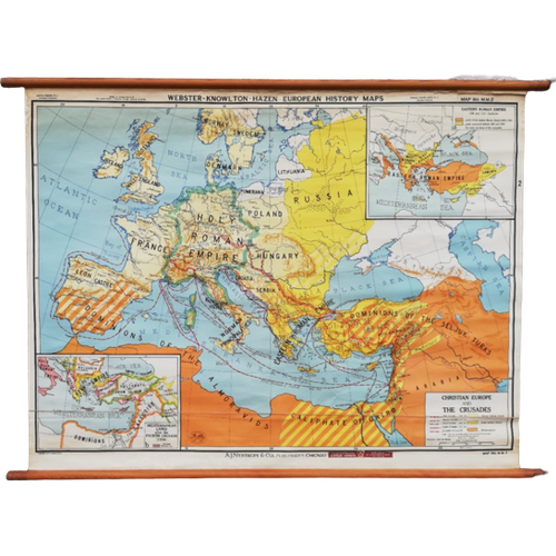 Schoolkaart (Eng) - Europa & De Kruistochten