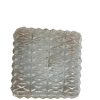 Vintage Plafonnière Vierkant Glas thumbnail 1
