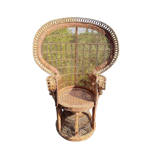 Vintage “emmanuelle” Peacock Chair – 1960s – Handwoven Icon 1