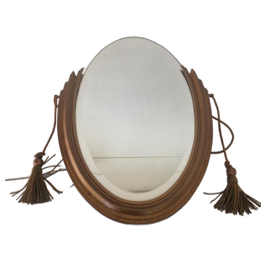 Klassieke Verguld Spiegel Met Franjes Art Deco. 1