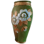 Vintage Landelijke Vaas Met Bloemmotief Uit Zweden thumbnail 1