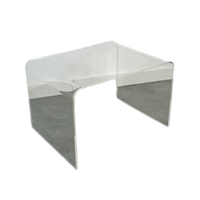Kunststof Gebogen Plexiglas Tafel Vintage
