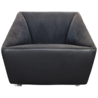 Postmodern Leather Armchair On Wheels By Cor thumbnail 1