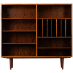 Vintage Deens Design Palissander Boekenkast Met Lp-Rek, 1960S thumbnail 1