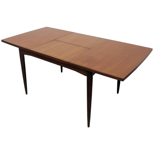Vintage Teak Dining Table, 1960s + Extension 1