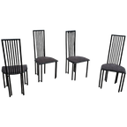 4 X Postmodern Chair / Metal Frame / 1980s thumbnail 1