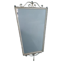 Vintage Metalen Spiegel (Art Nouveau Stijl)