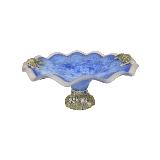 Italiaanse Blauwe Glazen Schaal 1