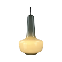 Grey Opaline Glass Pendant Lamp Kreta For Holmegaard By Jacob Bang, 1960