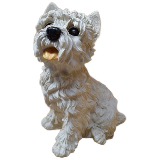 Hondje West Highland Terrier Gemaakt Van Polystone 1