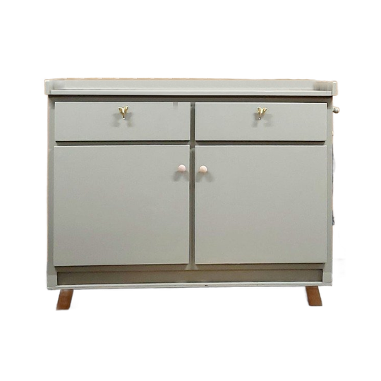 Ruime Vintage Commode Zachtgroen 1
