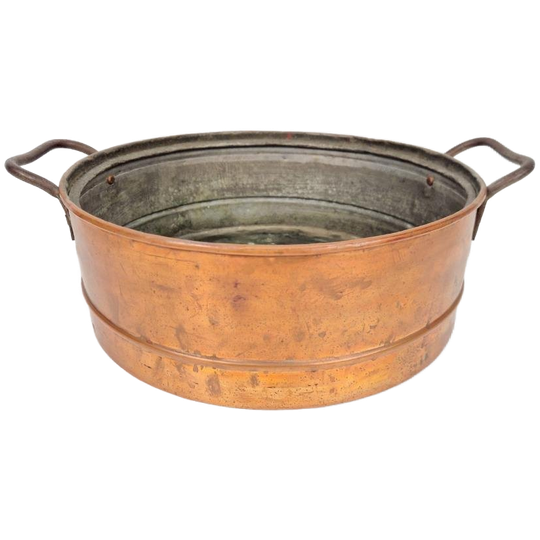 Vintage Franse Koperen Kookpot Lectuurbak Jampot ‘30 1