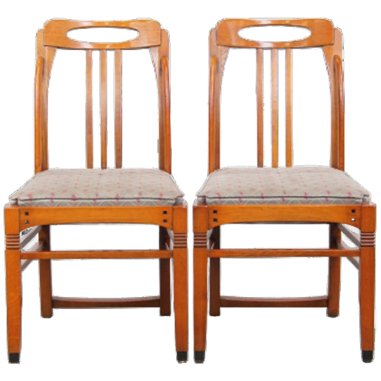 Set Van 2 Luxe Art Nouveau Design Schuitema Eetkamerstoelen Met Prachtige Details 1