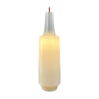 White Glass Pendant Light Napoli Xl By Aloys Gangkofner For Peill And Putzler, 1950