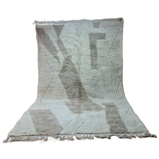 Authentiek Marokkaans Berber Beni Ourain Tapijt 300X200 Cm - 100% Wol, Handgemaakt 1