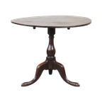 Grote Eind 18E Eeuwse Antieke Eikenhouten Engelse Tilttop Tafel thumbnail 1
