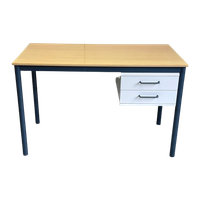 Strak-schoolbureau-werkplek-80`s-90`s-ladeblok