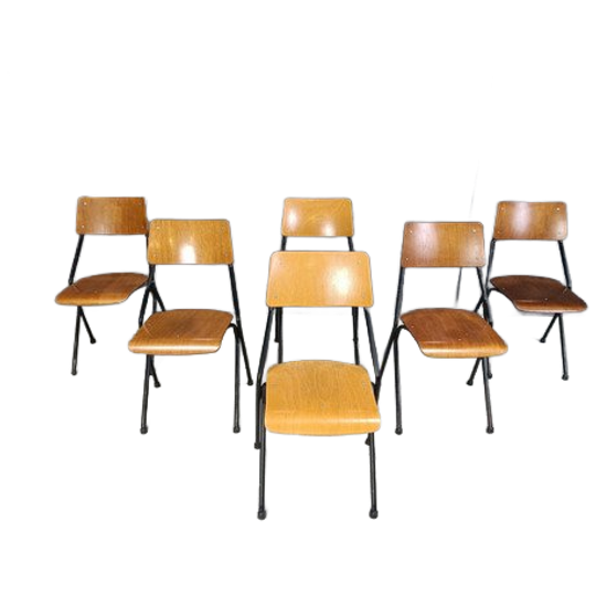 Post Modern Plywood Dining Chairs, 1970s 1