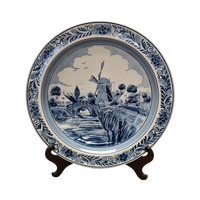 Royal Goedewaagen Blue Delft Keramieken Wandbord Met Molen