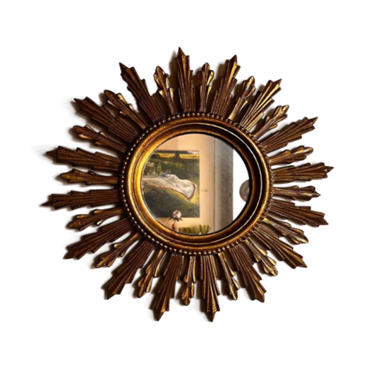 Italiaanse Zonnespiegel Sunburst Vintage Iaren 70 1