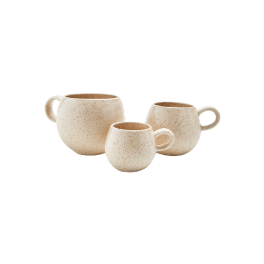 Eggbackhome Set 2x Mok Keramiek Zand 500 Ml 1